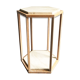 Table d'appoint ou sellette en travertin 1970