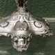 Silver-plated palm lamp, 1910, Thomas Bradbury & Sons