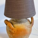 Vintage handmade pottery lamp