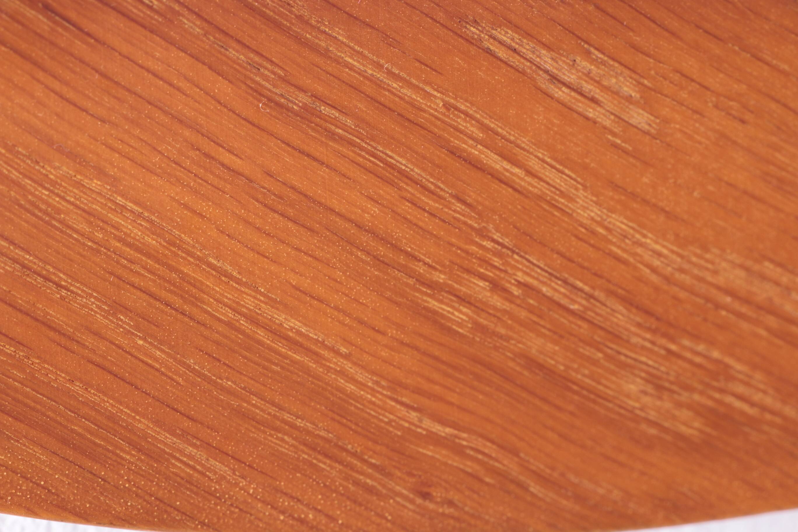 Vintage Large Round light wooden Wall Mirror, 1960s