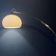 Vintage space age arc floor lamp in style of Guzzini