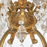Louis XV style chandelier in gilded bronze with 6 light arms.