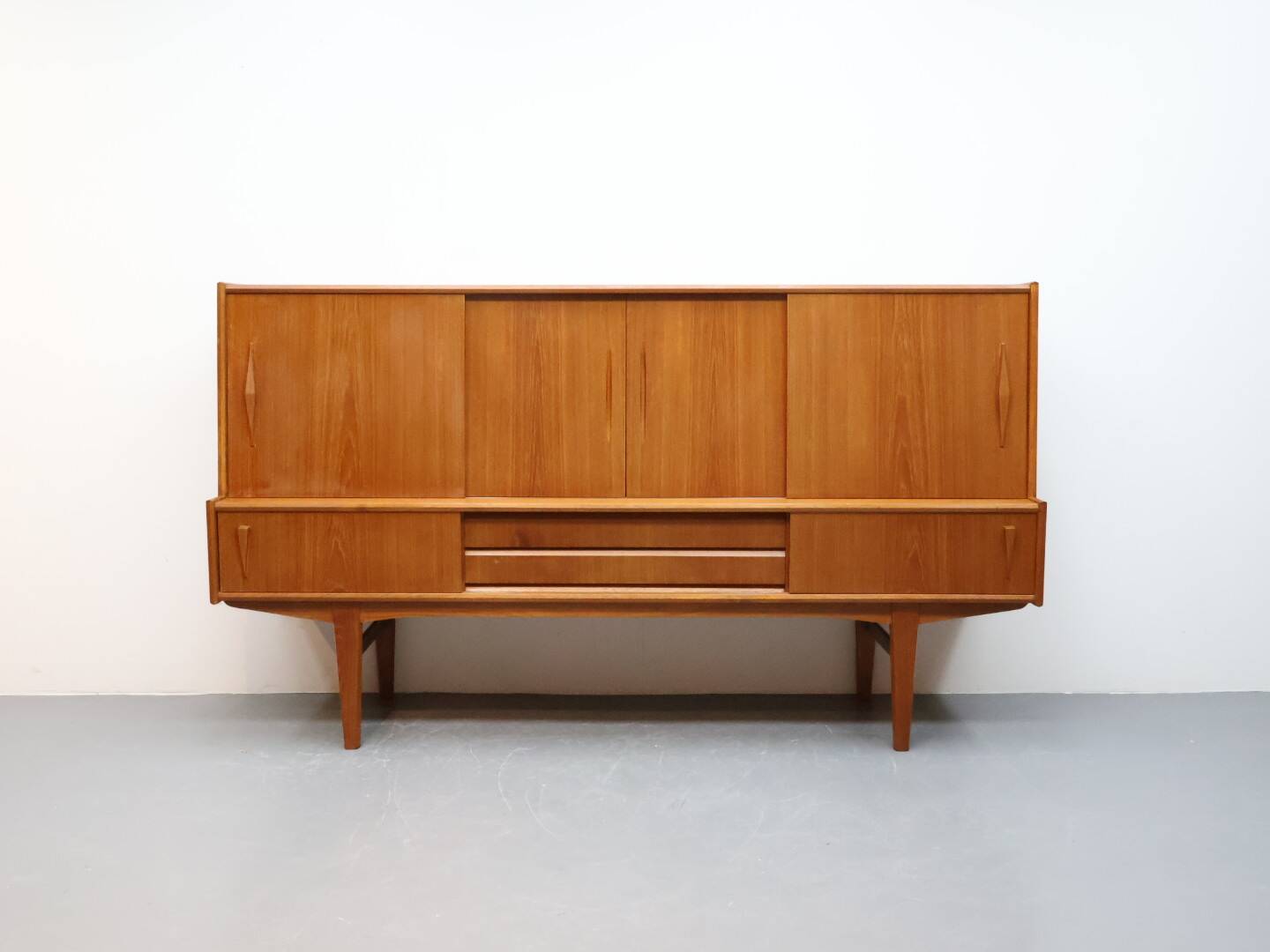 Vintage wandmeubel Deens Teak