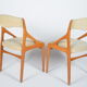 2 chaises scandinave baumann