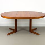 Table de Salle à Manger Ronde en Teck par HW Klein pour Bramin, Danemark, 1960s