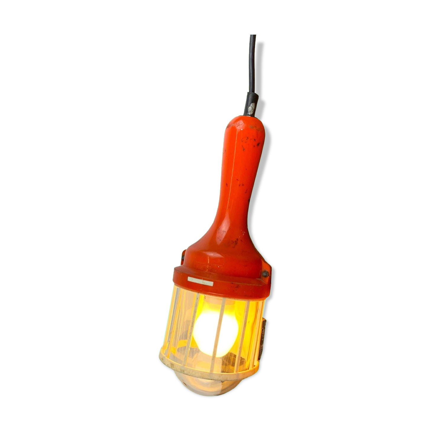 Portable Retro Lamp FRANDSEN Denmark | Danish Design From The Mid Century | Retro Orange Light