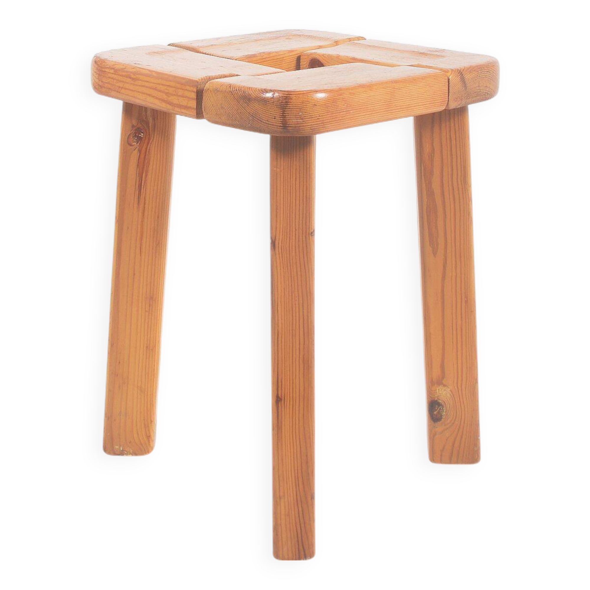 Finnish wooden stool from Finnsauna Lagerholm, 1950s