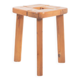 Finnish wooden stool from Finnsauna Lagerholm, 1950s
