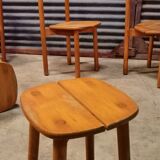 Set of 3 chairs and 2 stools