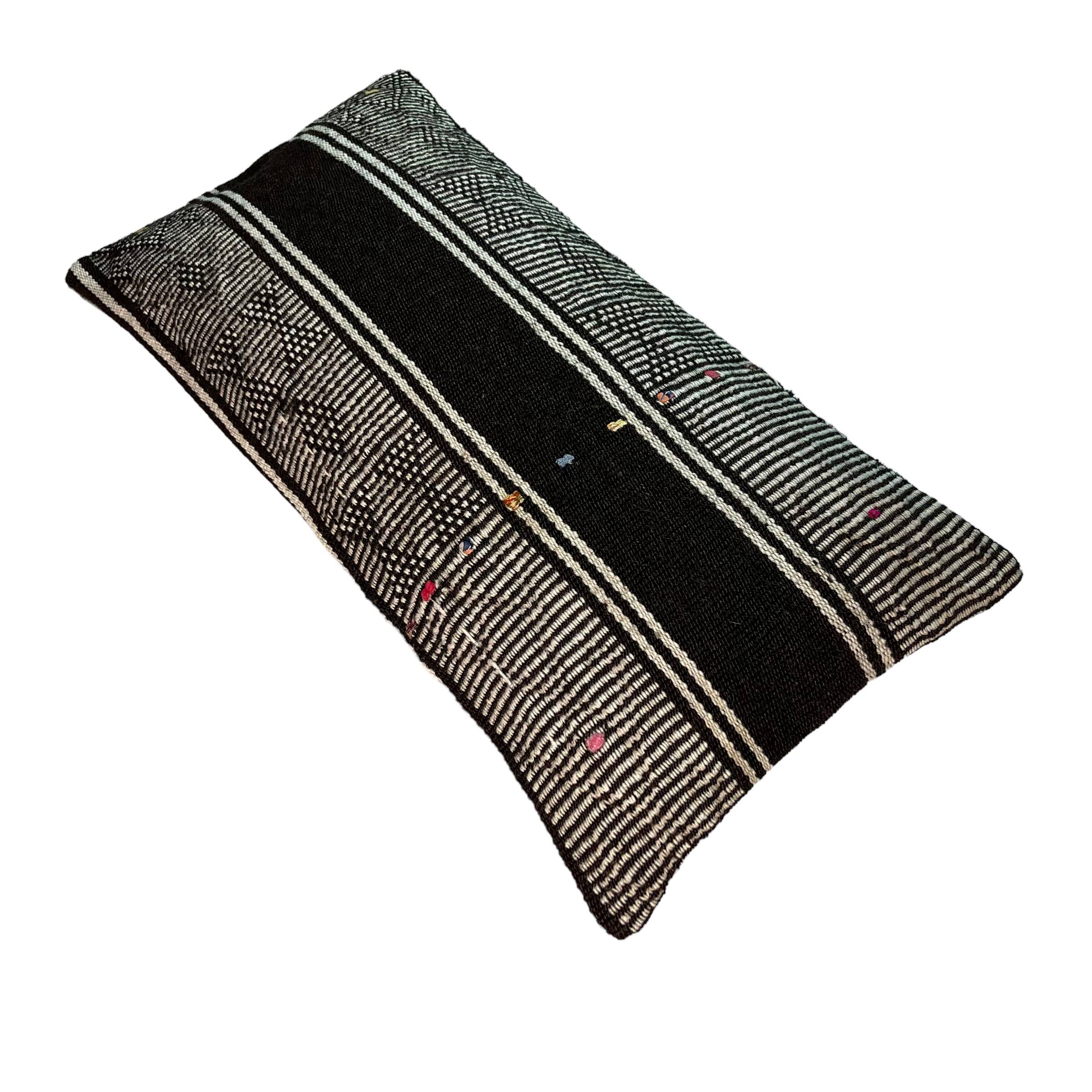 HOUSSE DE COUSSIN KILIM TURC VINTAGE, 30 X 60 CM