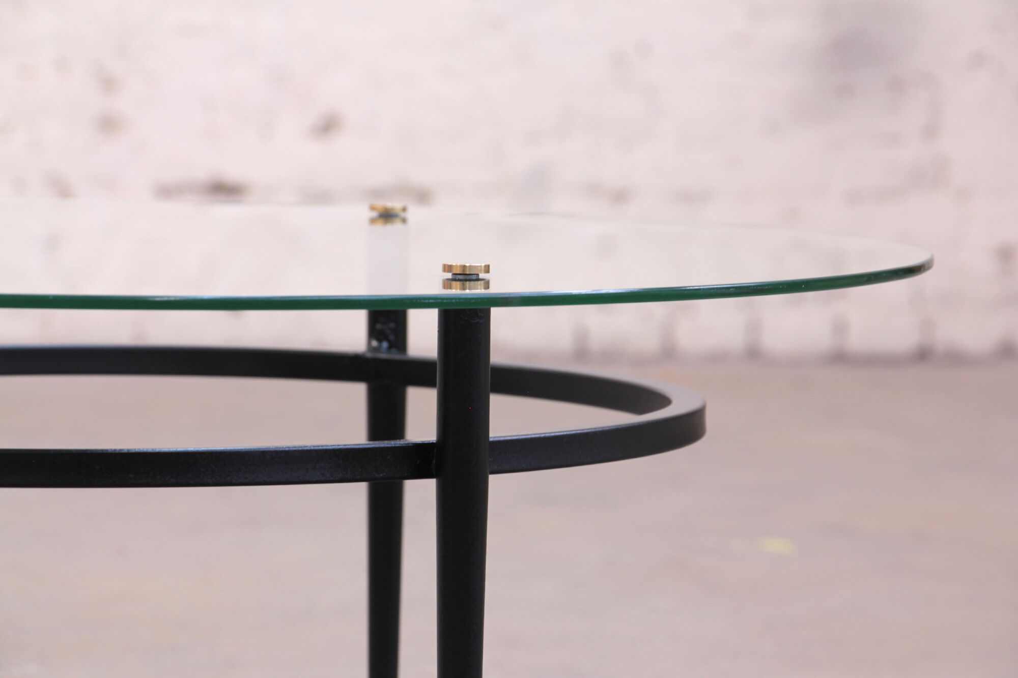 Round coffee table from the 1950s