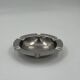 Vintage round ashtray in stainless steel
