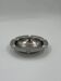 Cendrier rond vintage en acier inoxydable