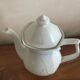 Vintage ceramic coffee maker pink Flemish decoration