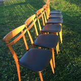 Series of 6 Scandinavian chairs
