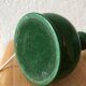 Pied de lampe bois laqué vert