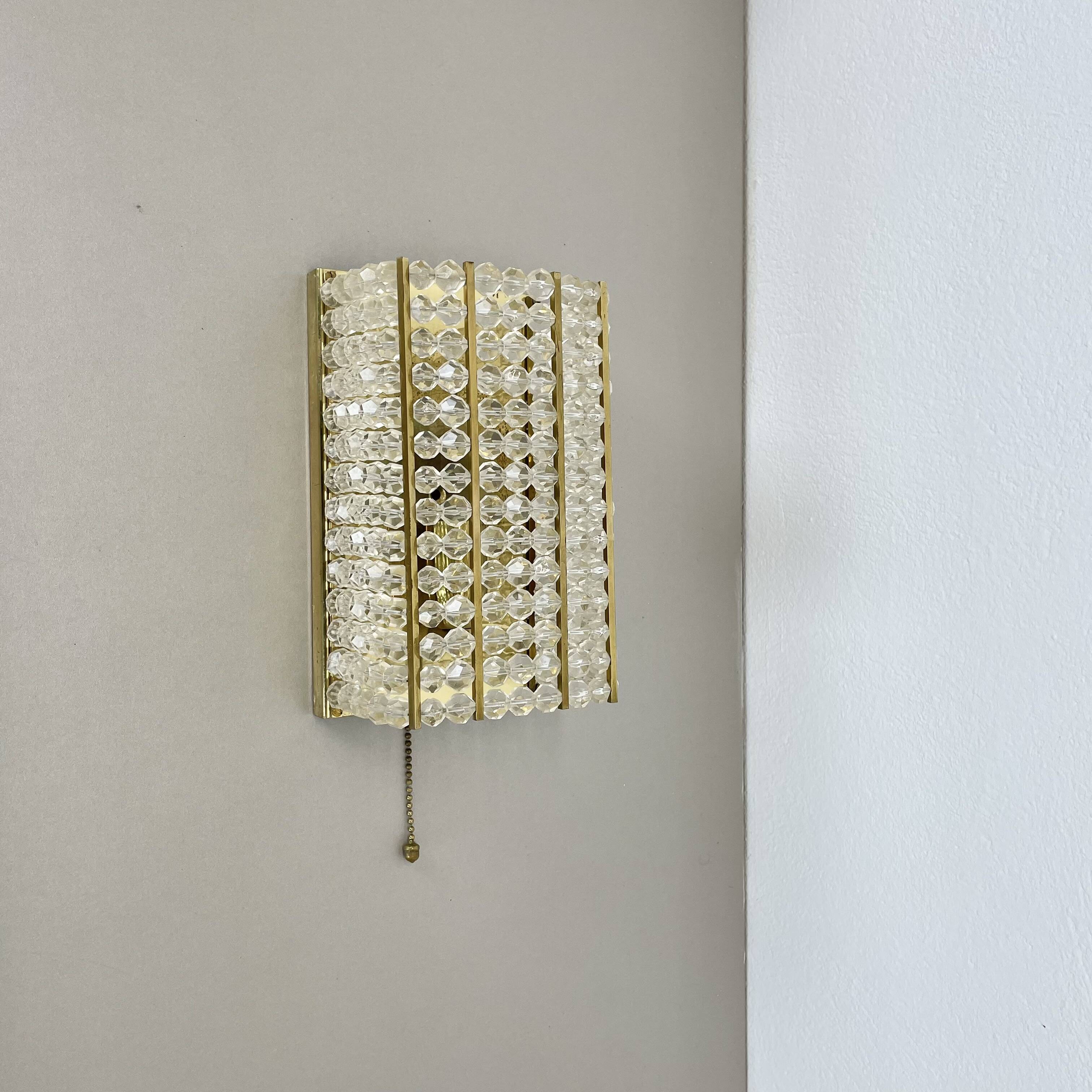 brass and aryl glass wall light sconce by Emil Stejnar, Austria, 1950s