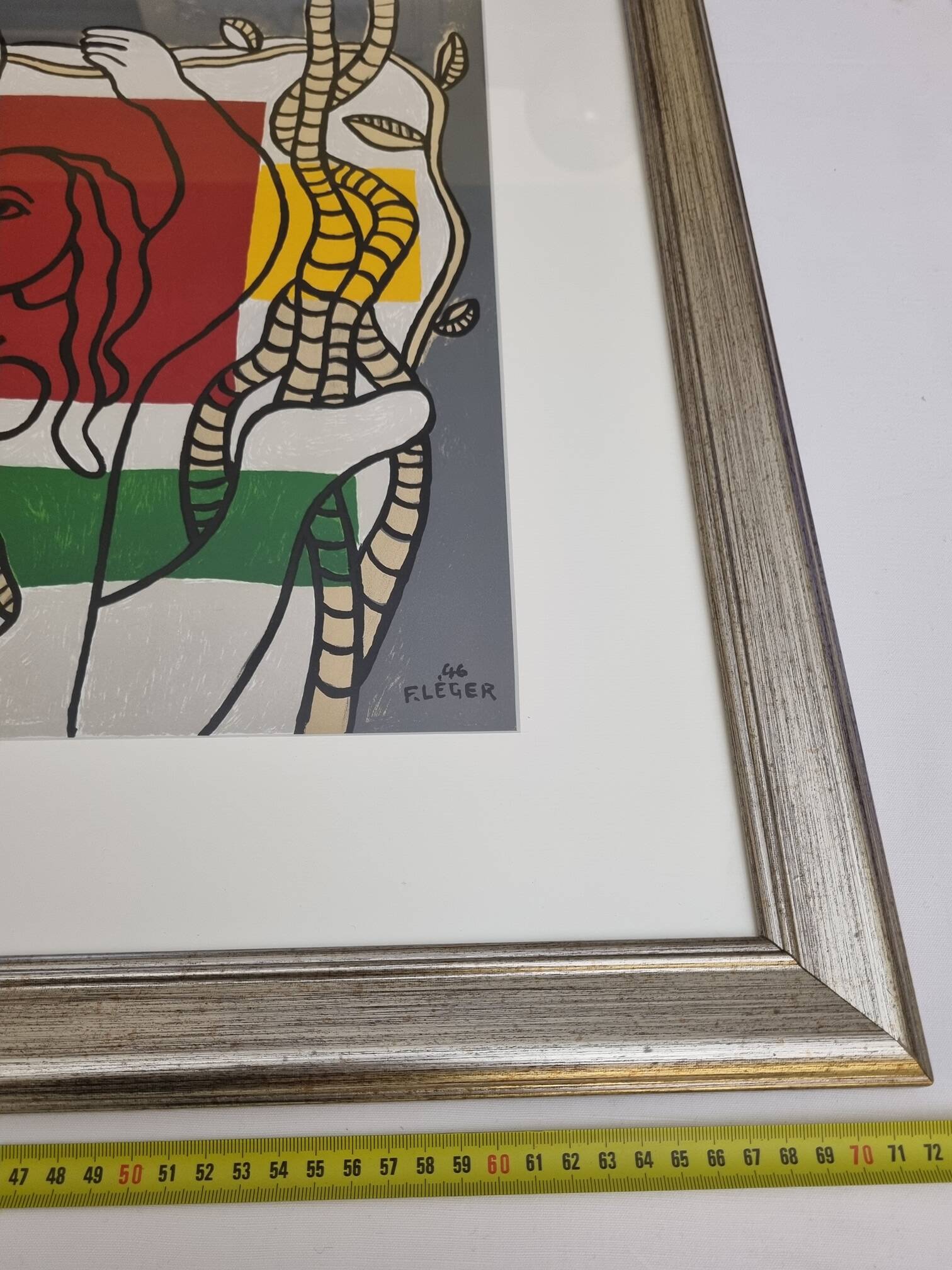 Original lithograph after Fernand Léger, 1946, 62 x 72 cm, framed