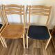 Set of 4 ribbed fabric chairs