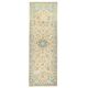 Vintage Turkish Oushak Handmade Wool Cotton Orange Runner Rug 104x310
