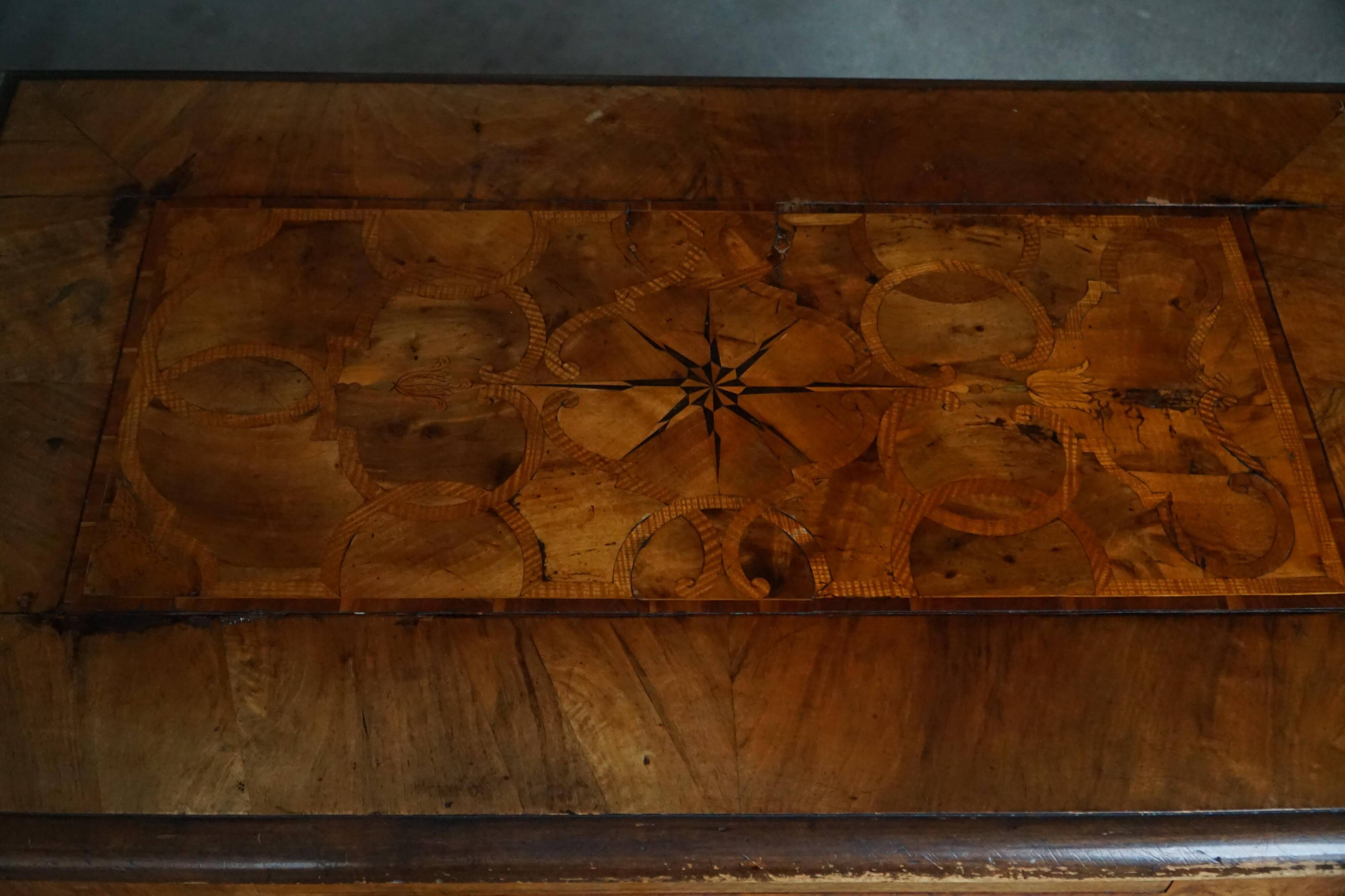 Baroque style desk from the early 20th century, made by a Danish cabinetmaker.