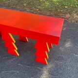 Handcrafted wooden bench