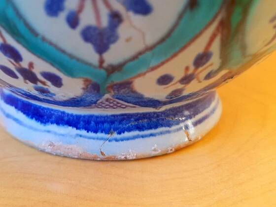 Oriental ceramic lamp