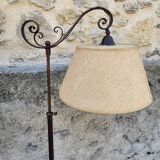 HEIGHT-ADJUSTABLE WROUGHT IRON FLOOR LAMP