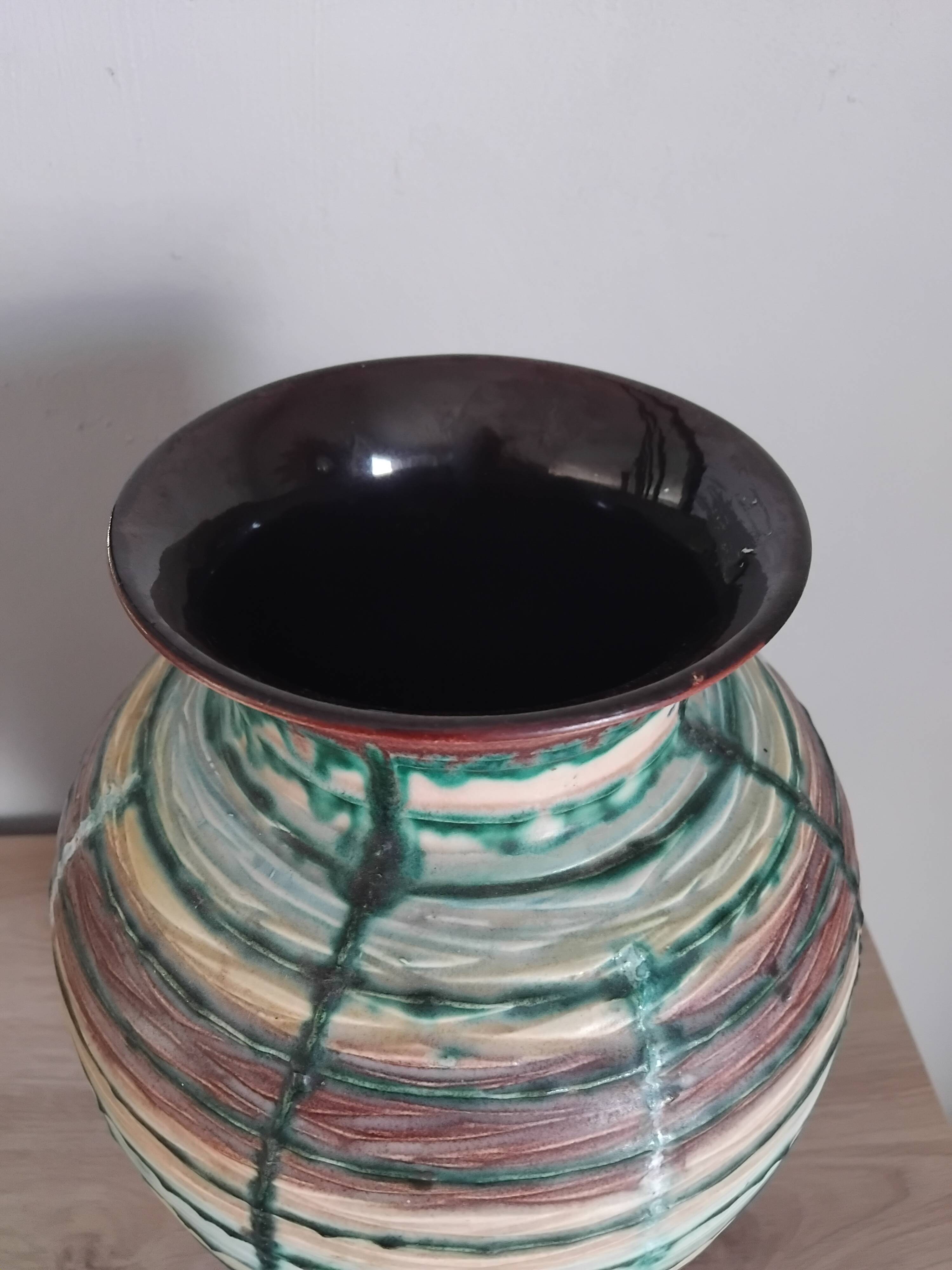 Vintage ceramic vase WEST GERMANY from the 50s 60s.