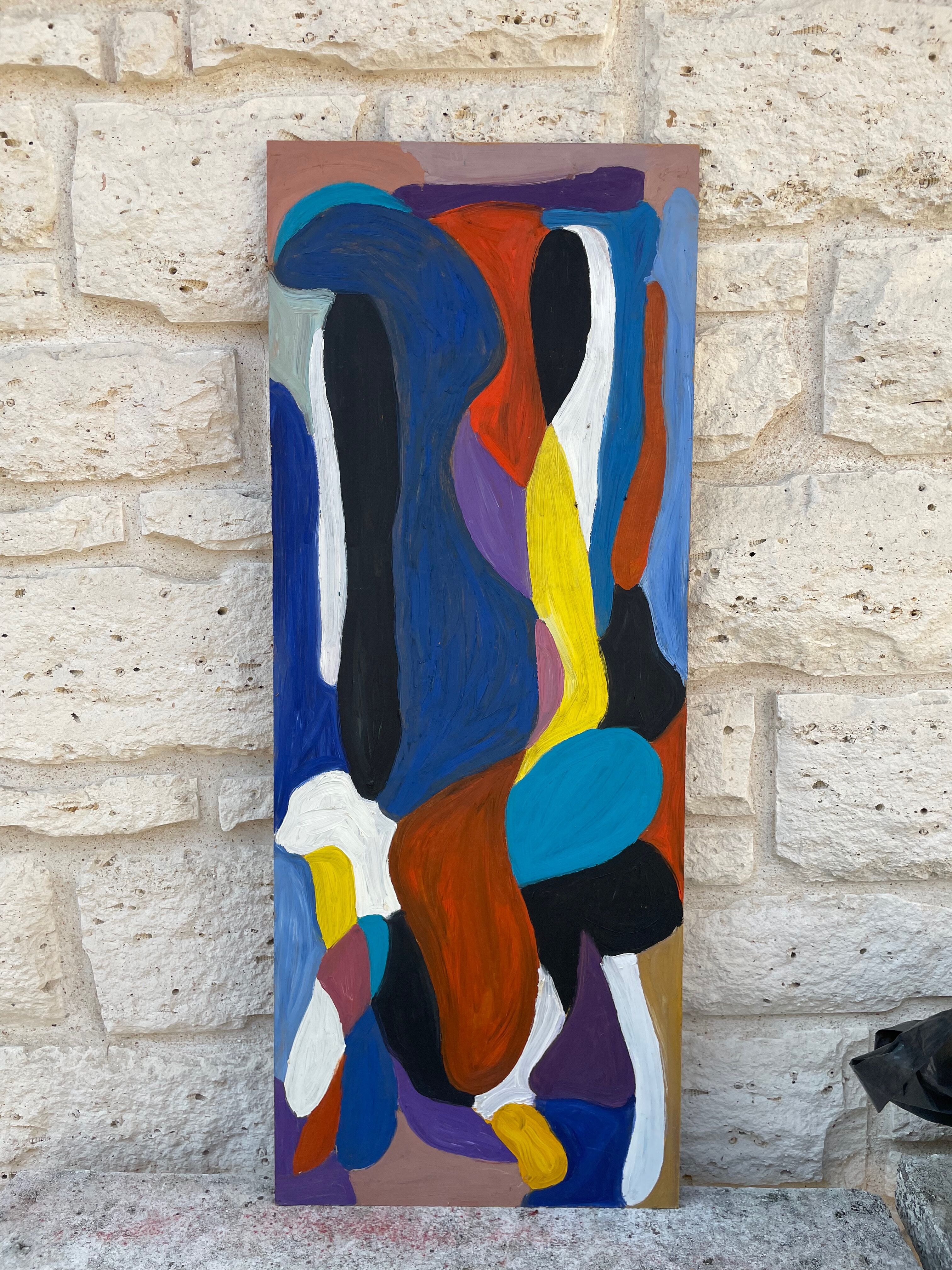 Painting abstract composition XXth