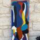 Tableau peinture composition abstraite XXe
