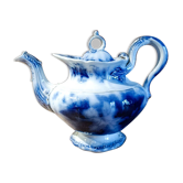 Théière antique bleue modèle Bryonia fin 19eme Sarreguemines