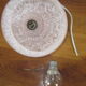 Pink clichy glass walk-in hanging