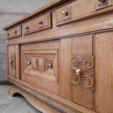 Sideboard buffet oak charles dudouyt art deco 1940