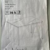 Extendable glass table Brand Habitat, Rio model