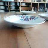 Set of 12 earthenware plates Salins, Nelly red