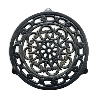 Black enamelled cast iron dish, decotec France