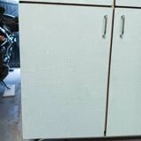 Buffet colonne vintage Formica bleu-vert