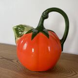 Pichet en barbotine citrouille