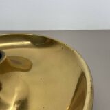 Large 39cm golden charlotte perriand style disc wall lights, germany 1960s