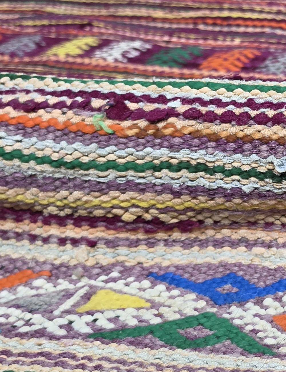 Tapis Kilim Boucherouite - 315 x 160 cm