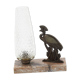 Lampe art déco  marbre emeu