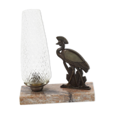 Lampe art déco  marbre emeu