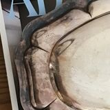 Large silver tray with hallmark