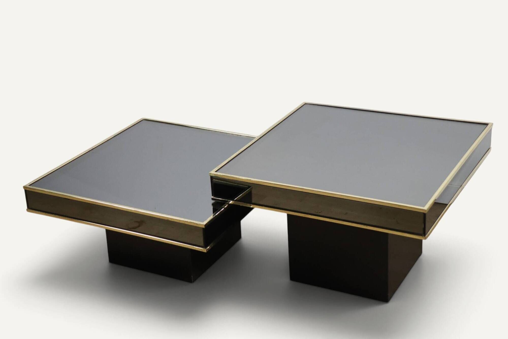 Modular coffee tables edition Cidue, by Willy Rizzo from the 1970s.