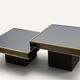 Modular coffee tables edition Cidue, by Willy Rizzo from the 1970s.