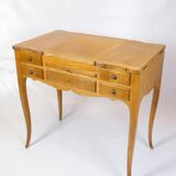 Vanity With Bulit In Drawers & Mirror Made In Light Mahogany From 1920s