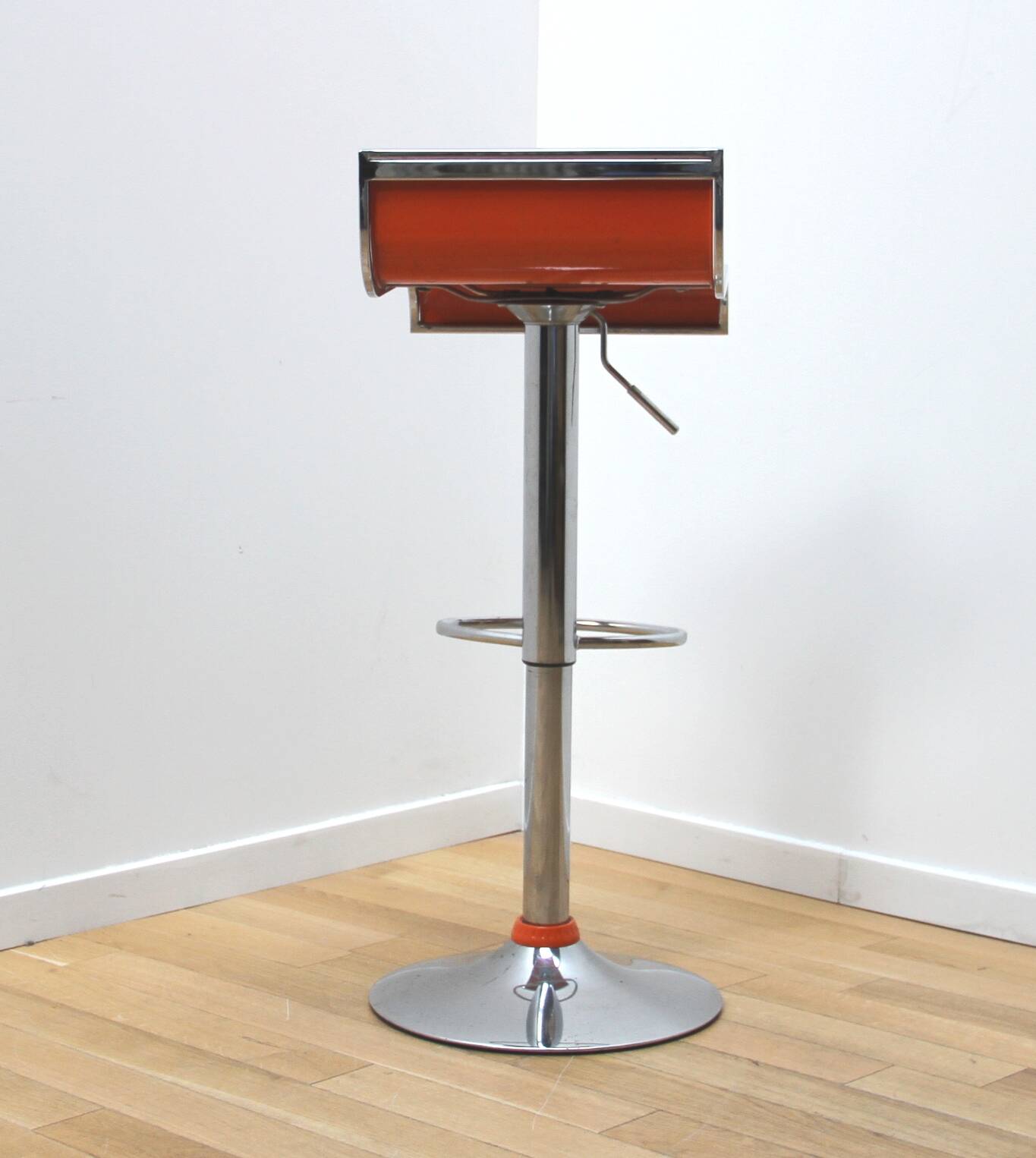 Pair of bar stools, industrial