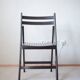 5 x chaises pliantes vintage