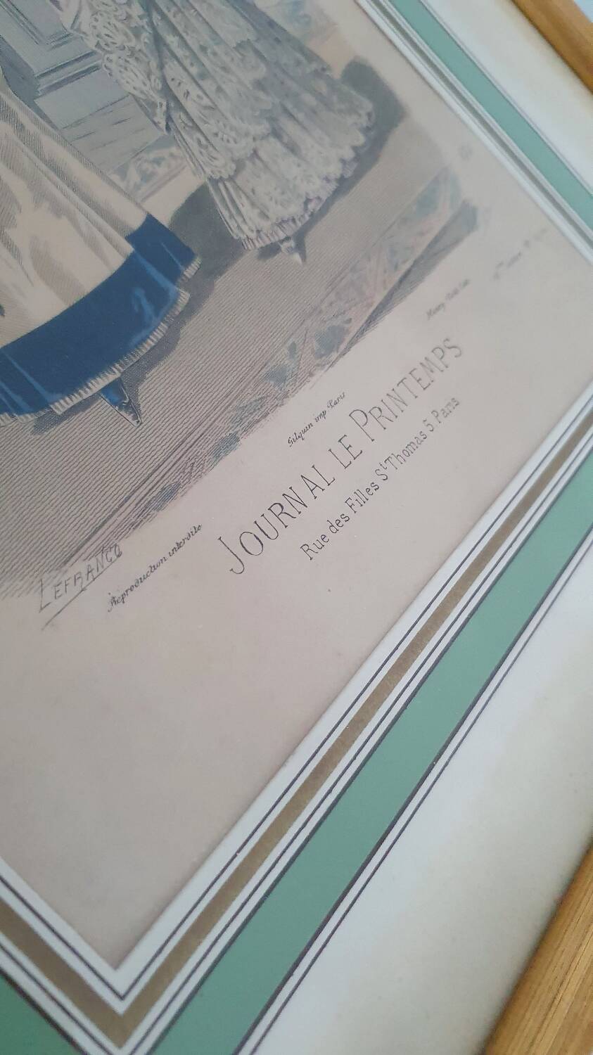 Print on 19th century fashion